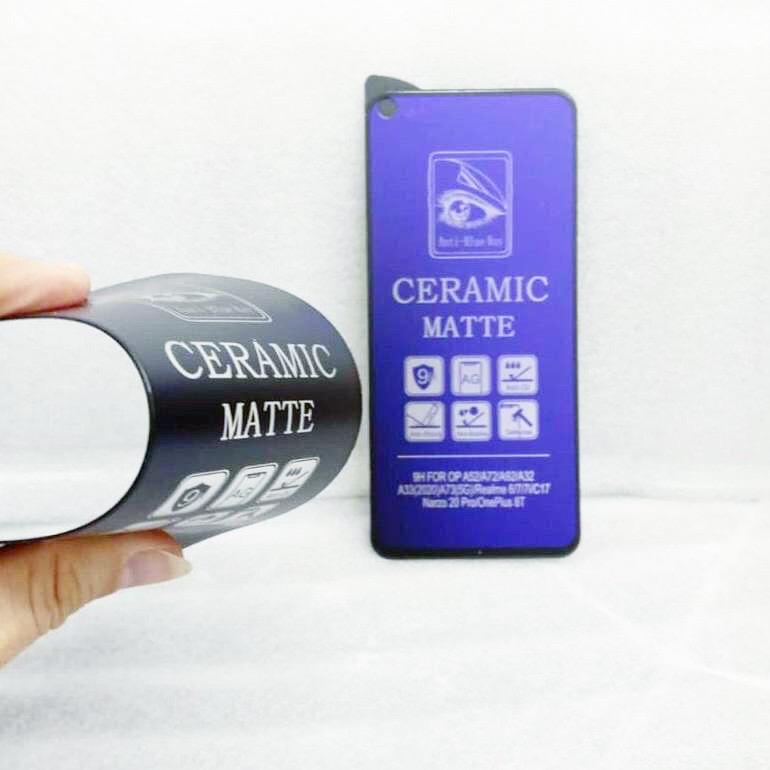 CERAMIC FULL BLUE matte MB สําหรับ Infinix Hot 7 8 9 10 10s 11 11s NFC 12 12i 20 20i 30i Play Note L