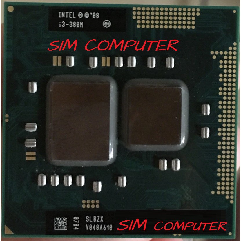Intel i3 380M 2.5 GHz 3M แคชแล็ปท็อปโน้ตบุ๊ก CPU โปรเซสเซอร์