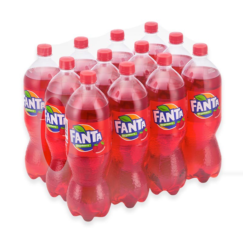 ส่งฟรี  FANTA แฟนต้า น้ำแดง กลิ่นสตรอเบอร์รี่ ขนาด 1.25ลิตร ยกแพ็ค 12ขวด เครื่องดื่มน้ำอัดลม รสสตรอเบอร์รี่ RED STRAWBERRY 1.25L     ฟรีปลายทาง