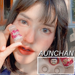 💋 มีค่าสายตา 💋  Wink Aunchan Gray Choco บิ๊กอาย สุดปัง คอนแทคเลนส์ รายเดือน มีอย แถมตลับฟรี เลนส์นิ่ม สวยปังมาก