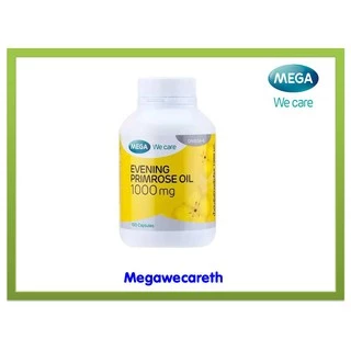 Mega We care Evening primrose oil น้ำมันดอกอีฟนิ่งพริมโรส 100 แคปซูล ผิวชุ่มชื้น ลดปวดประจำเดือน