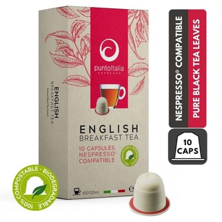 Punto Italia Espresso ชาแคปซูล ENGLISH BREAKFAST TEA สำหรับเครื่อง Nespresso® (10 แคปซูล)