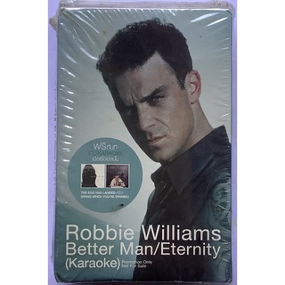 Cassette Tape เทปคาสเซ็ตเพลง Robbie Williams Swing When Youre Winning + Promo Cassette Better Man/Eternity ลิขสิทธิ์ซีล