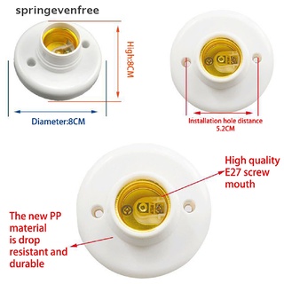 Spef E27 ซ็อกเก็ตหลอดไฟติดเพดาน แบบสกรู สีขาว