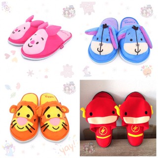 รองเท้าใส่ในบ้าน Slippers ลายอียอร์ Cutie Eeyore/ ทิกเกอร์ Cutie Tigger/ พิกเล็ตCutie Piglet/ เดอะแฟลช The Flash