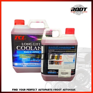 TCL น้ำยาหม้อน้ำ สีแดง LONG LIFE COOLANT 4L.