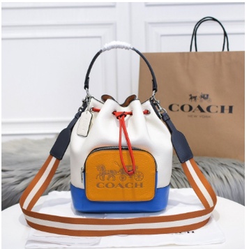 พร้อมส่ง กระเป๋า coach bucket bag กระเป๋าทรงขนมจีบ งานออริ