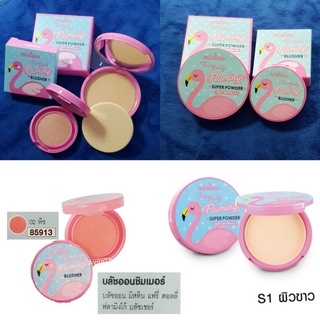 Mistine Fairy Dolly Flamingo Blusher 3g #02 พีช  มิสทิน แฟรี่ ดอลลี่ ฟลามิงโก้ ซุปเปอร์ เพาเดอร์ SPF 30 PA+++