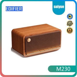 Edifier M230 ลำโพงบลูทูธมินิแบบพกพาไร้สายเสียงต่ำย้อนยุคเดสก์ท็อปเสียงไม้ขนาดเล็กเดสก์ท็อปบ้านรอบกลางแจ้งคุณภาพสูง