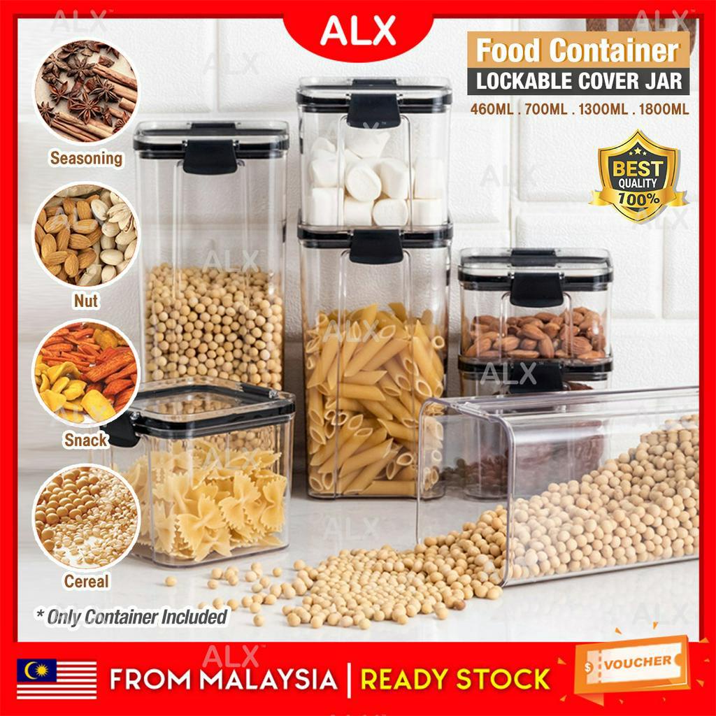 Alx กล่องพลาสติกใส สําหรับเก็บอาหาร เส้นก๋วยเตี๋ยว ในตู้เย็น