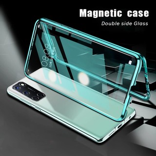 เคสโทรศัพท์กันกระแทก Vivo Y21 Y21s Y20 Y20S G Y20SG Metal Magnetic Phone Case Double Side Tempered Glass Casing Magnet Shockproof Full Cover