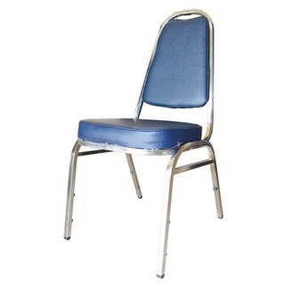 OK&amp;MShop เก้าอี้จัดเลี้ยง เก้าอี้สัมนา รุ่น Banquet Chair01S(A)โครงขาชุบ-เบาะฟ้า