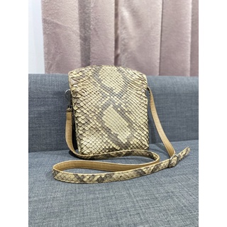 กระเป๋าหนังงู ANKH JET Genuine Snake Skin Crossbody Bag From Japan มือสองของแท้