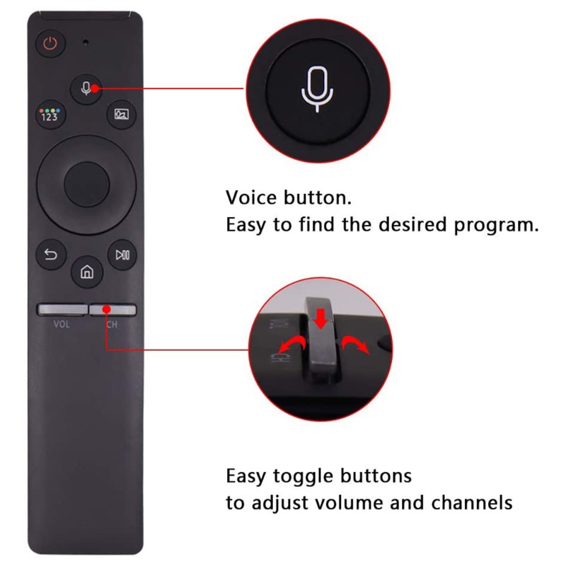 SAMSUNG BN59-01298C รีโมทคอนโทรลสําหรับ Samsung BN59-01298C QN75Q7FN QN49Q6 QN75Q BN59-01298G 01265A