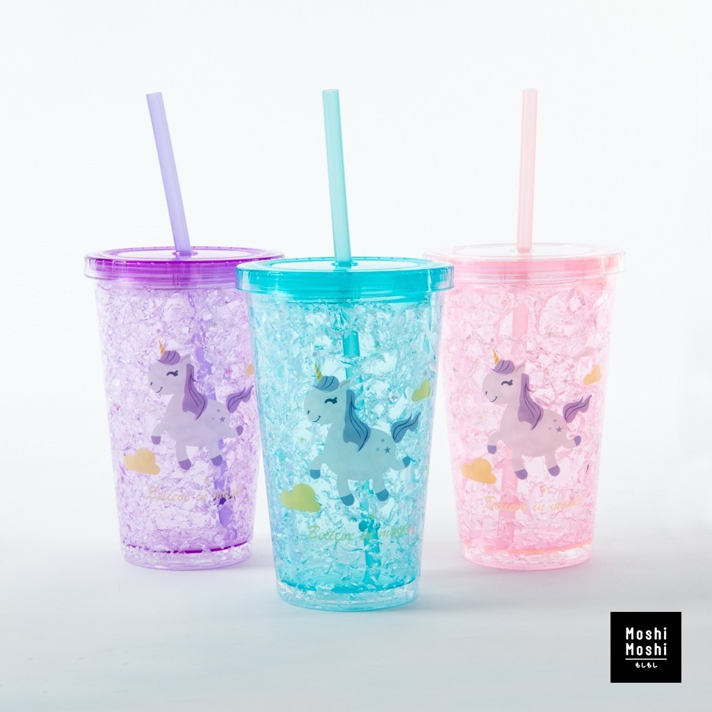 Moshi Moshi แก้วน้ำ Unicorn แก้วน้ำยูนิคอร์น แก้วพรีเมี่ยม รุ่น MOT9997140L-001