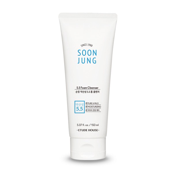 [สินค้าแท้/พร้อมส่ง100%] ETUDE Soon Jung pH 5.5 Foam Cleanser 150 ml