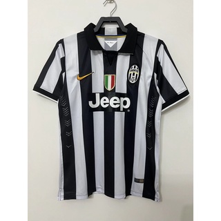 เสื้อกีฬาแขนสั้น ลายทีมชาติฟุตบอล Juventus 14-15 ชุดเหย้า สไตล์เรโทร