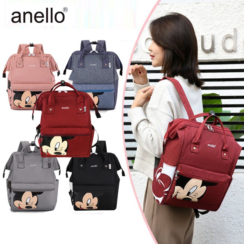 กระเป๋าและเป้สะพายหลัง กระเป๋าเป้สะพายหลัง Anello-shubao-พร้อมส่ง‼️ กระเป๋า Anello Mickey ใบใหญ่ มี 5 / กระเป๋า Anello Đ