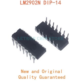 ชิปเซ็ต ไอซี lm2902 dip14 lm2902n dip 2902 dip-14 novo e ของแท้ 10 ชิ้น