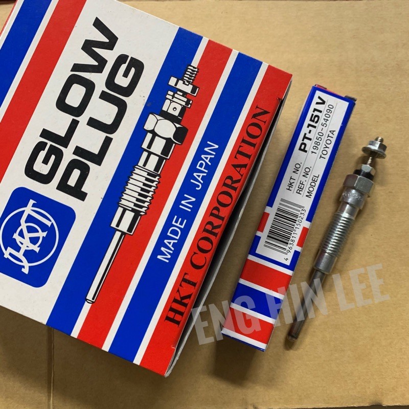 HKT หัวเผา TOYOTA โตโยต้า MIGHTY-X 2L II 2L, TIGER ไทเกอร์ 3L 5L (PT-151V)  Made in Japan