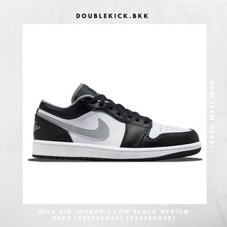 NIKE AIR JORDAN 1 LOW BLACK MEDIUM GREY [553558040] [553560040]