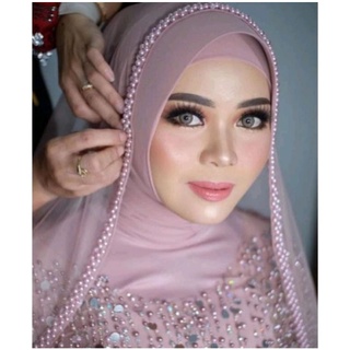 ผ้าคลุมเจ้าสาวพิฆาต/ผ้าคลุมหน้าเจ้าสาวปัจฉิม ฮิญาบ/ผ้าคลุมหน…