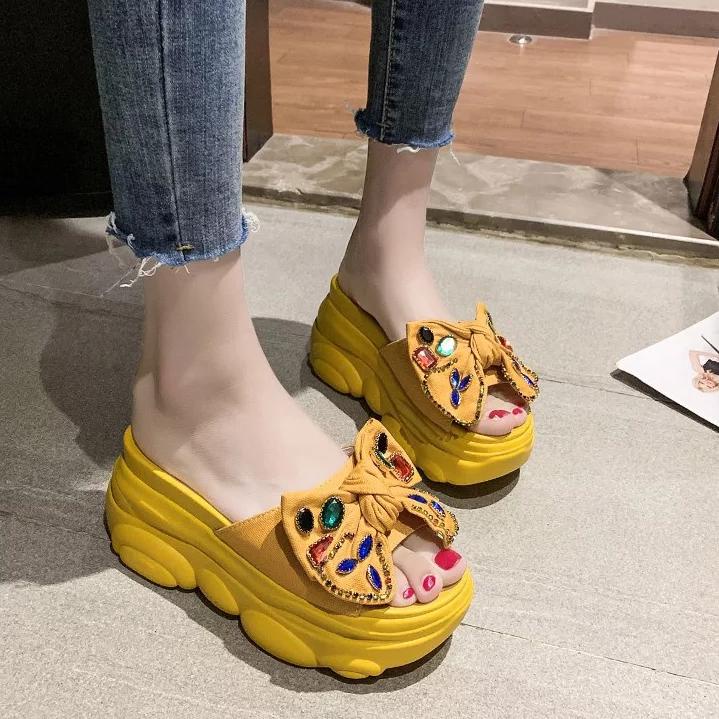 ชอบมากที ่ สุด .. รองเท้าแตะ Wedges ผู้หญิง Flatfrom ความหนา 6Cm ST 340