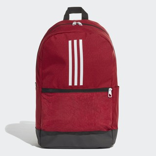 🎒 รหัส DZ8262 กระเป๋าเป้สะพายหลัง ยี่ห้อ adidas รุ่น Classic 3-Stripes Backpack สีแดงเลือดหมู ของแท้ 💯% ราคา 850 บาท🎒