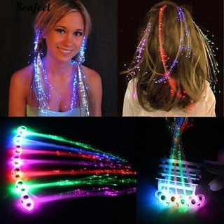 LED เรืองแสงแฟลชวิกผม Braided Clip แสดงวัสดุ Decor Party