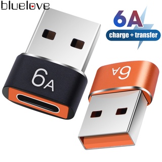 อะแดปเตอร์แปลง 6A Type c ตัวเมีย เป็น USB A ตัวผู้ OTG USB-c ตัวผู้ เป็น Type-c ตัวเมีย สําหรับ iPhone และ Android