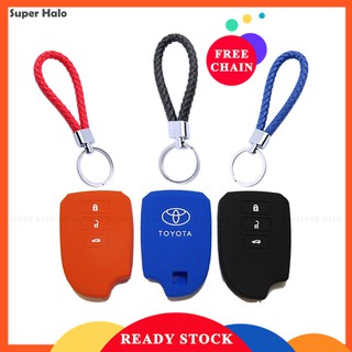 ปลอกกุญแจซิลิโคน For Toyota Vios 2014-2018 Keyless Remote with FREE พวงกุญแจ