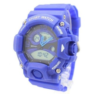 Sport Watch EISHOUR นาฬิกาข้อมือ สายยาง 2 ระบบ (เข็มและDigital) SW-EH6(Blue)