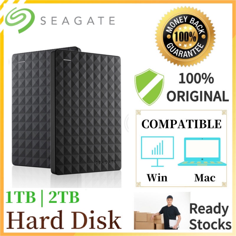 Seagate Hard Drive USB 3.0 2TB 1TB External Hard Drive Portable Hard Disk HDD for PC, Laptop