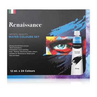 [ลด 70.- ใส่โค้ด INCSM12] Renaissance ชุดสีน้ำ 24x12 มล.