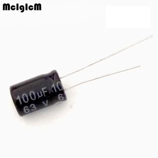 mcigicm ตัวเก็บประจุไฟฟ้า 100 uf 63 v capacitors 8x12 อลูมิเนียม 500 ชิ้น