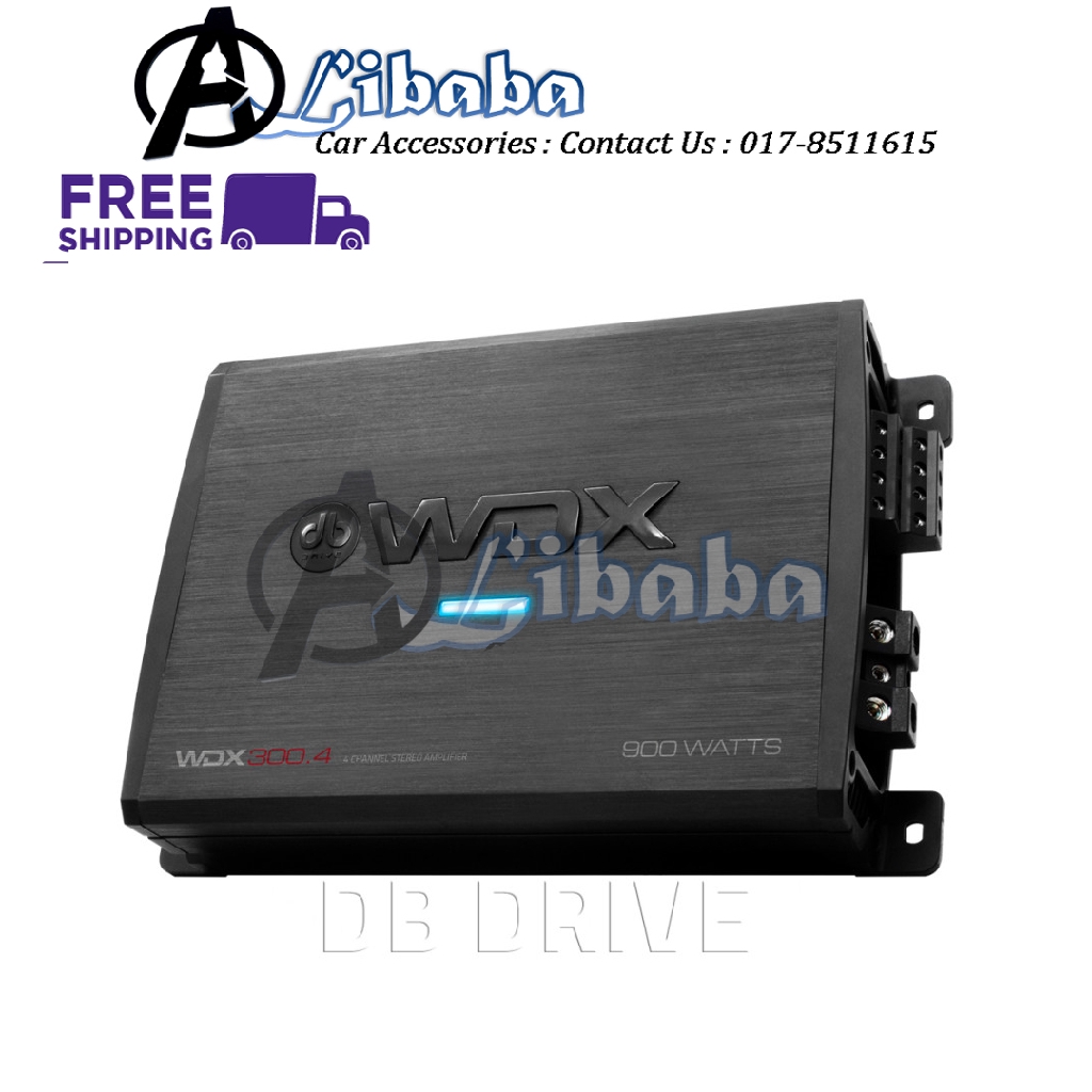 WDX300.4 DB DRIVE เครื่องขยายเสียง 4 ช่อง 900 วัตต์