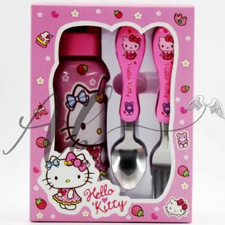 ชุดจานชาม ขวดน้ํา ขนาดเล็ก ลาย Hello Kitty Angel Baby