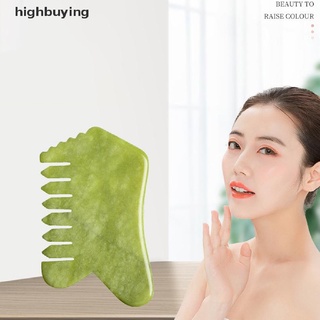 [highbuying] หวีหยกธรรมชาติ นวดสปา ฝังเข็ม หัว บําบัด กัวซา บอร์ด ใหม่