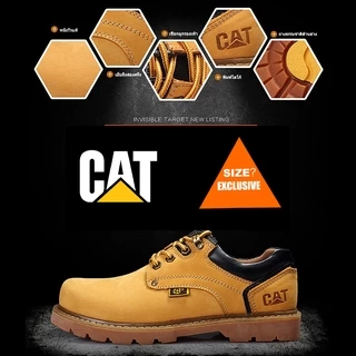 SIZE?Exclusive Caterpillar รองเท้าหนังสไตล์อังกฤษมา ร์ตินรองเท้าผู้ชายกลางแจ้งกันน้ำ