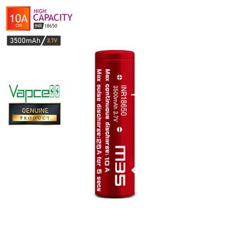 [Vapcell แท้100%] : Vapcell M35 18650 3500mah 10A/25A ถ่านชาร์จ