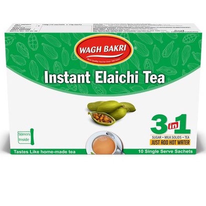 Work From Home PROMOTION ส่งฟรี Wagh Bakri  ( 3 in 1 ) Elachi -Cardamom กระวาน Instant Tea Premix 140g.  เก็บเงินปลายทาง