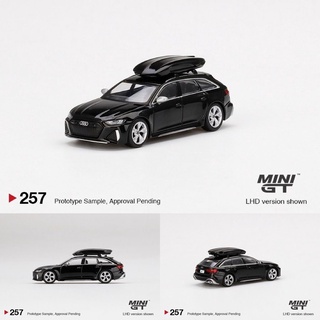 พร้อมส่ง โมเดลอัลลอย ขนาดเล็ก GT 1:64 Audi RS6 พร้อมกล่องหลังคา 257