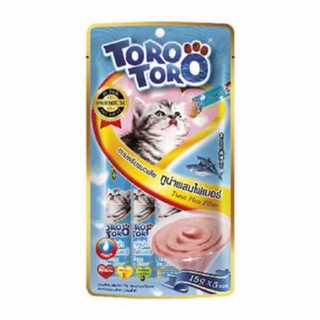 Toro Toro ขนมแมวเลียทูน่าผสมไฟเบอร์ 15กรัม