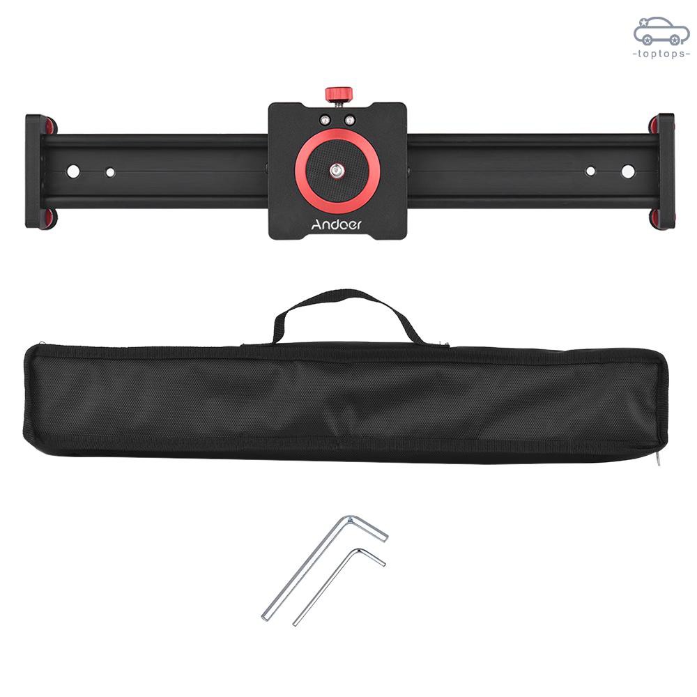 123 Tp Andoer รางสไลด์กล้อง อะลูมิเนียมอัลลอย ขนาด 30 ซม. 12 นิ้ว สําหรับกล้อง DSLR กล้องวิดีโอ DV ฟิล์ม โฟโต้เกรม