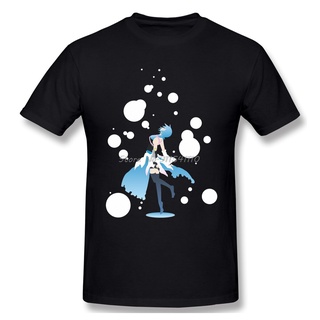 คอลูกเรือAqua เสื้อยืดลําลอง ผ้าฝ้าย 100% แขนสั้น คอกลม พิมพ์ลาย Kingdom Hearts ARPG สําหรับผู้ชายS-5XL