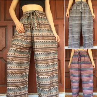 กางเกงขายาวผู้หญิง กางเกงสาวอวบ Elephant Pants Harem pants Thailand Pants Yoga pants