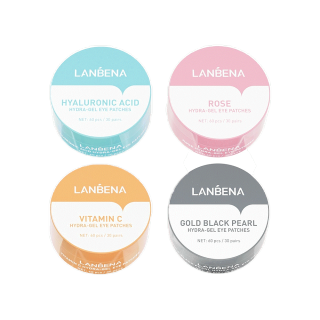 [แท้100%]LANBENA มาส์กตา มาสก์ใต้ตา มาสใต้ต วิตามินซี แบล็คเพิร์ล เรตินอล โรส อาย มาส์ก ไวท์เทนนิ่ง 60 ชิ้น Eye Mask Patch