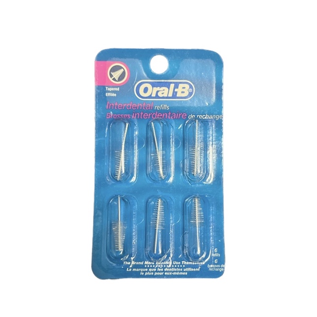 Oral-B Interdental Refills อะไหล่ หัวแปรงซอกฟัน รูปทรงต้นสน (6 ชิ้น)