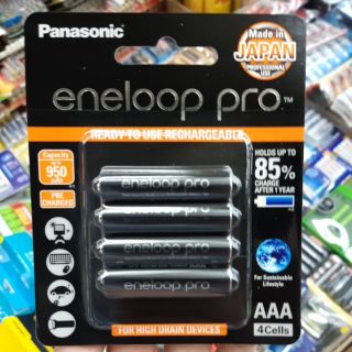 ถ่านชาร์จ Panasonic Eneloop Pro AAA 950mAh 4ก้อน ของแท้