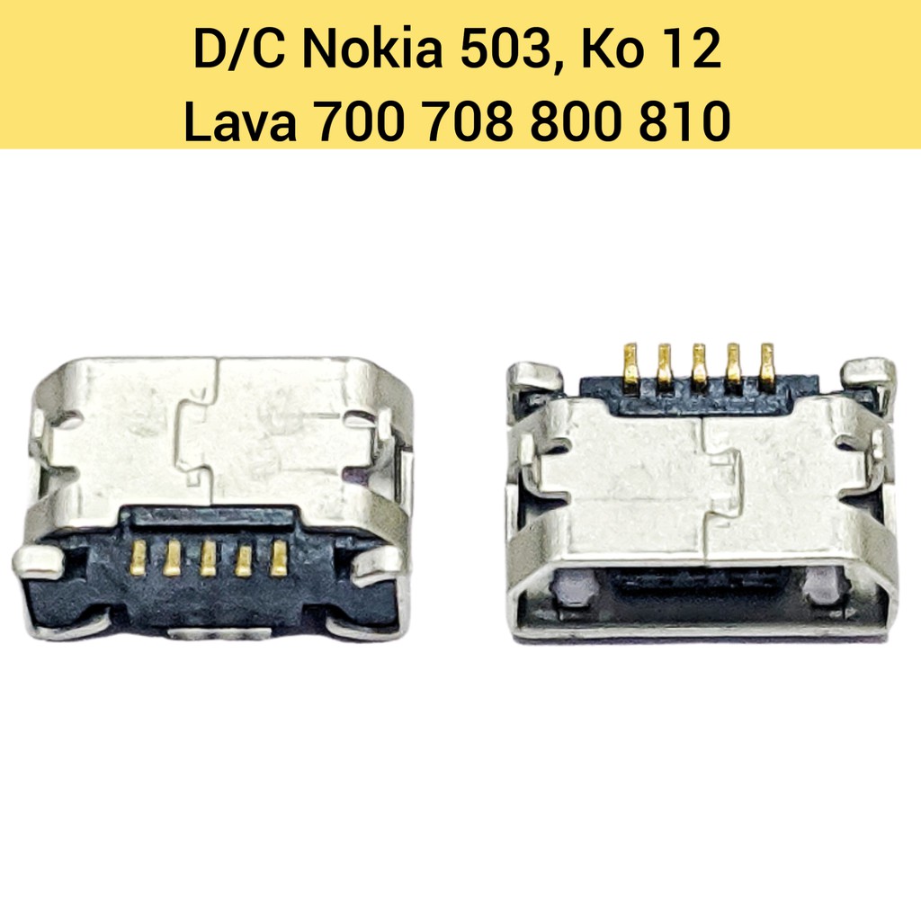 DC Nokia 503, Ko 12, Lava 700 708 800 810 | ก้นชาร์จ | อะไหล่มือถือ